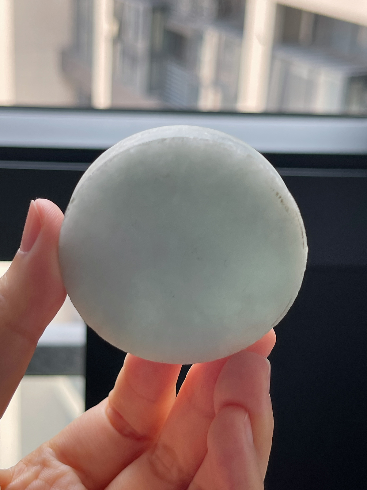 翡翠细糯化镯心