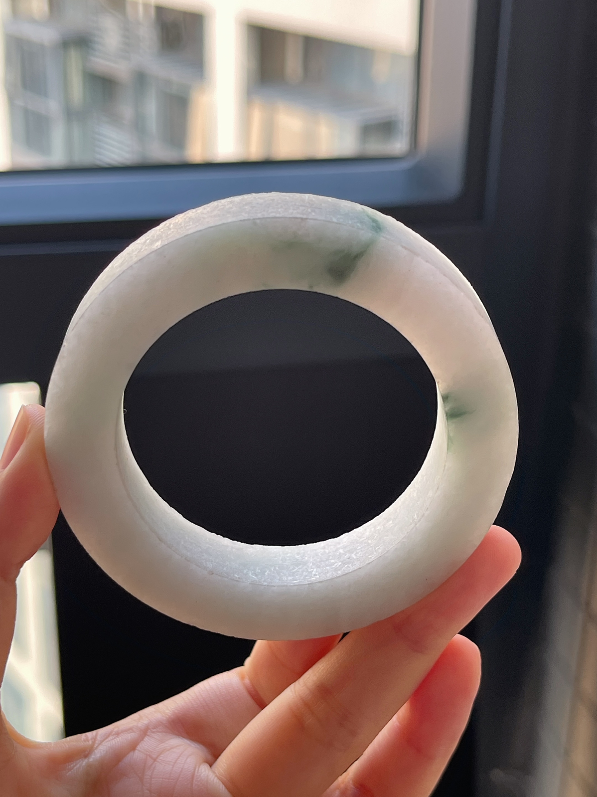翡翠毛坯，⭕️正圈最大做59，最小做52.6