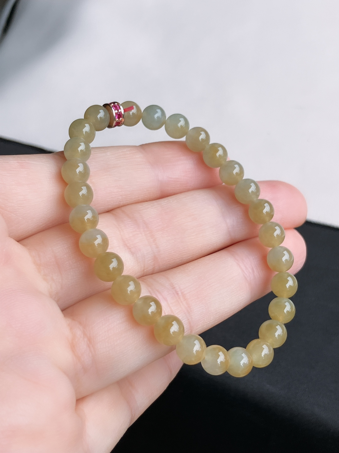 ️冰黄手链，晶莹剔透，尺寸6.3/自然光实拍