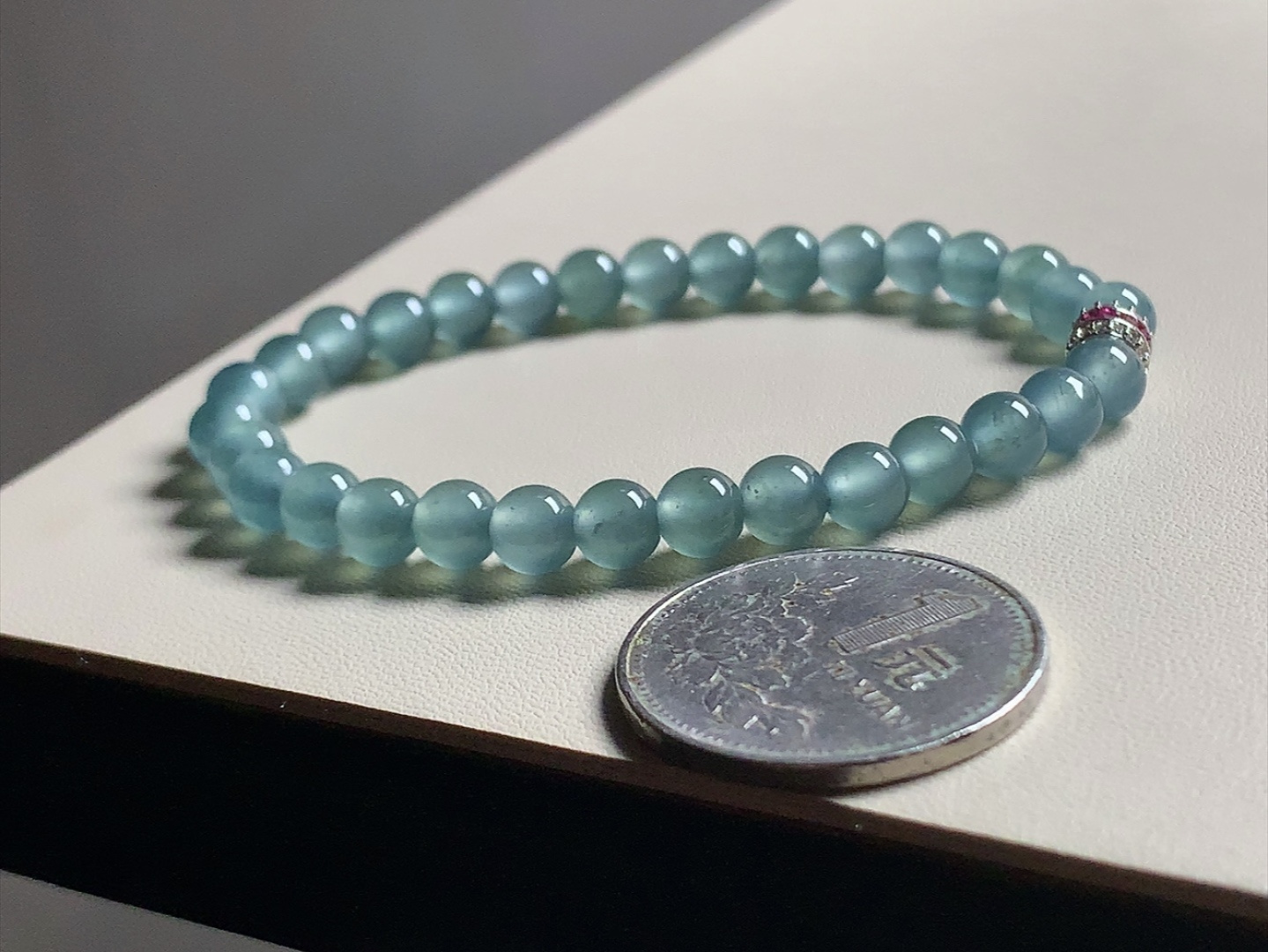 ️ 冰种蓝钢手链 色泽漂亮，种水，尺寸5.7