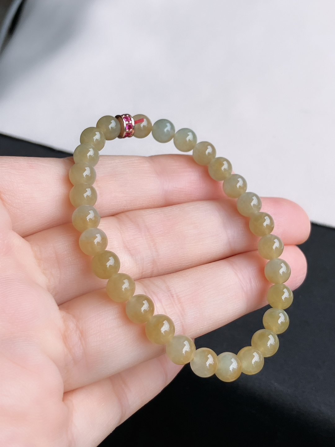️冰黄手链，晶莹剔透，尺寸6.3/自然光实拍