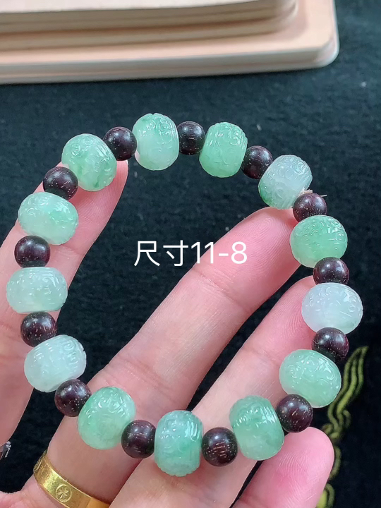 ️冰底色手串，尺寸，11-8