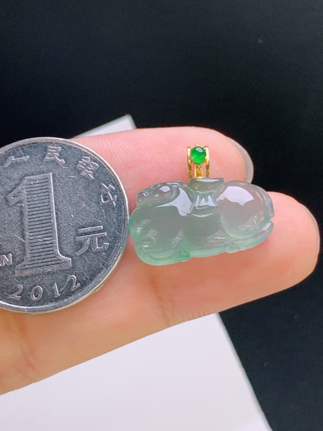 ️ 冰种晴水马上有钱吊坠，冰透清爽，造型讨喜，马到成功 裸石10.9-19.2-6.1 整体16 080916