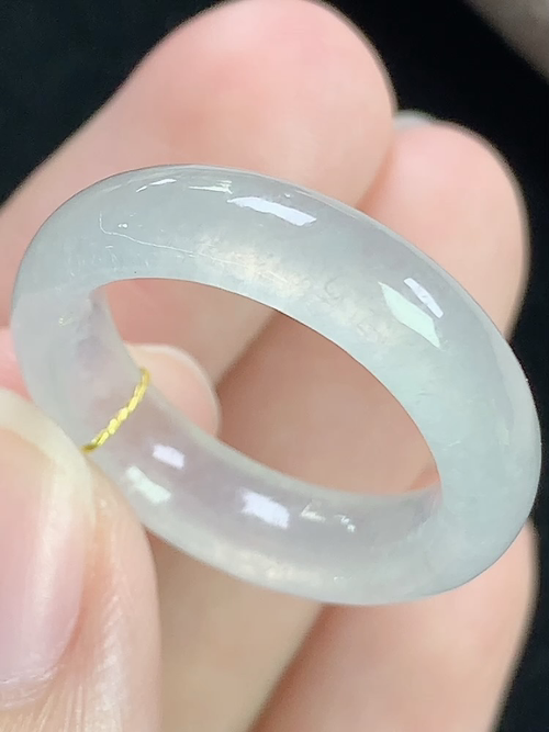 冰种戒指，无裂，内径尺寸17.5-5.7-3.6mm，15号手寸，j18lsk