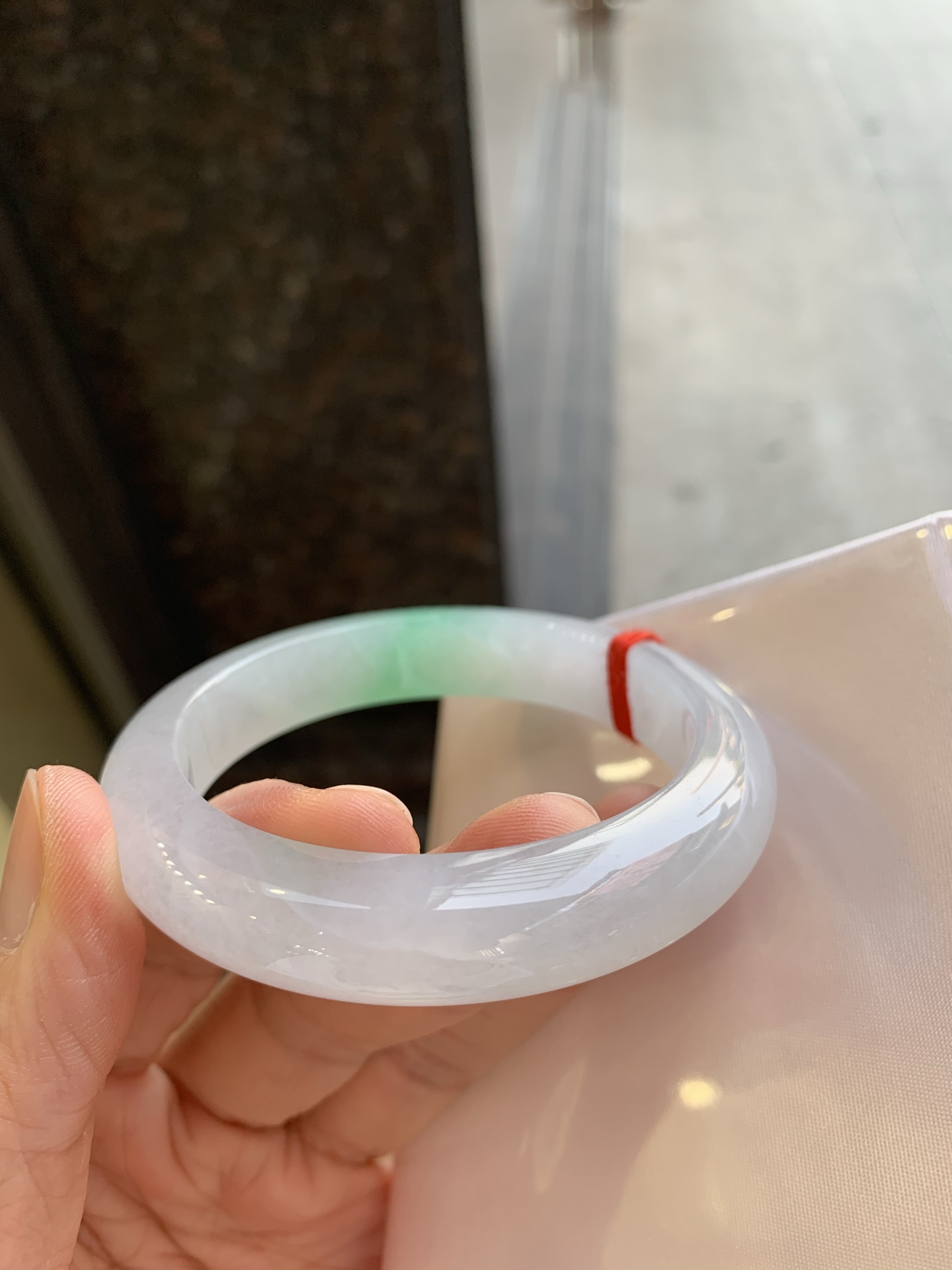正圈冰飘绿 微纹 尺寸：56/12.3/9.2 色清爽