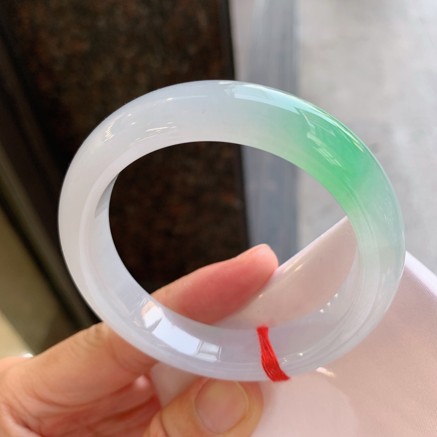 正圈冰飘绿 微纹 尺寸：56/12.3/9.2 色清爽
