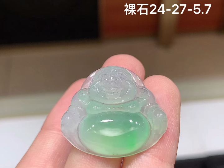 ️ 冰飘绿佛公 老坑冰透 种老水足 水润光泽 性比高 无裂 尺寸看图