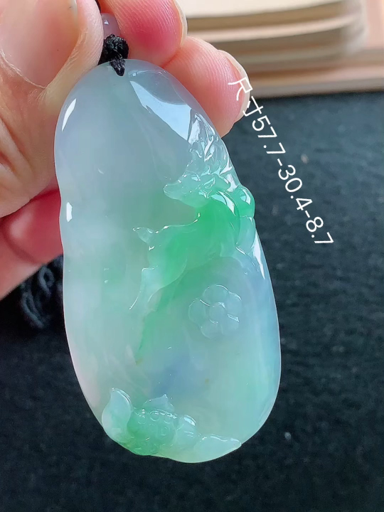 ️ 春彩鹿牌 老坑冰透 种老水足 水润光泽 性比高 无裂, 尺寸看图