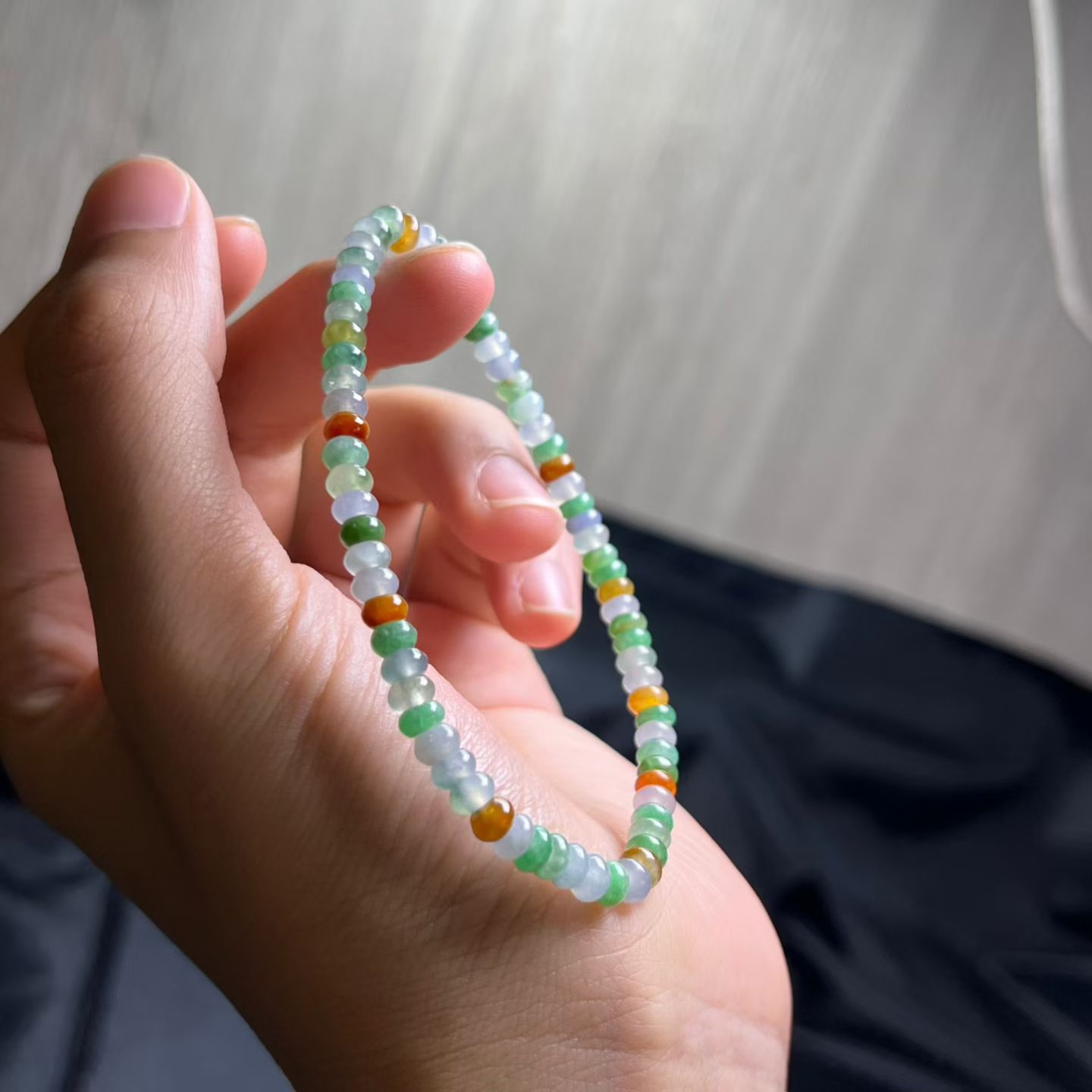 ️ 彩色算盘手串，卡4.5mm，71颗