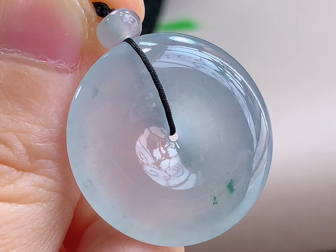 ️ 平安扣， 无裂，尺寸25.8-4.9mm，包A附证书