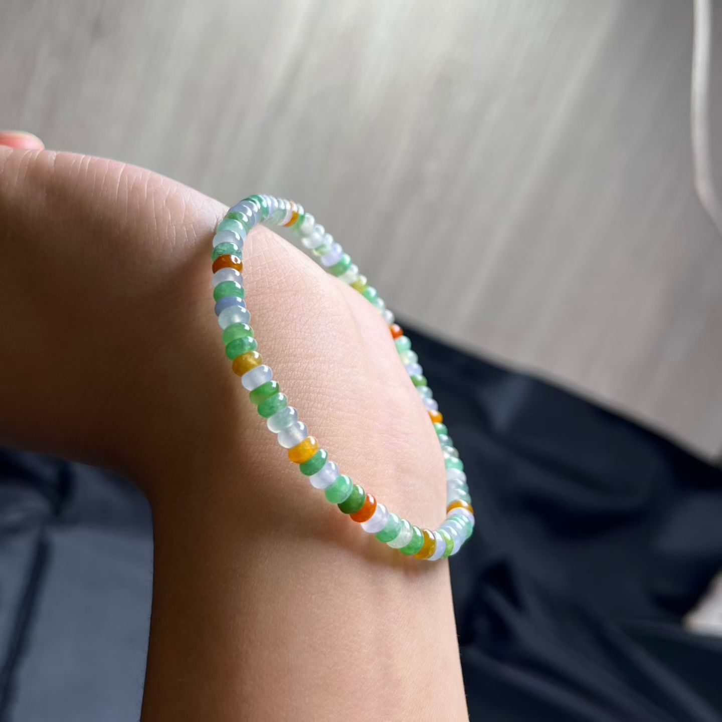 ️ 彩色算盘手串，卡4.5mm，71颗