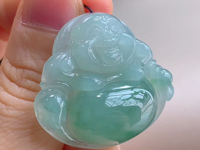 ️ 笑佛，无裂，尺寸35.6-31.3-9.8mm，包A附证书