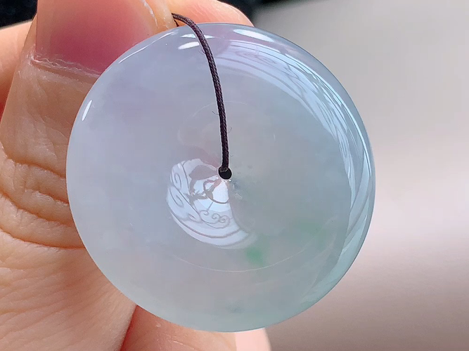 ️ 平安扣， 无裂，尺寸31.0-5.8mm，包A附证书