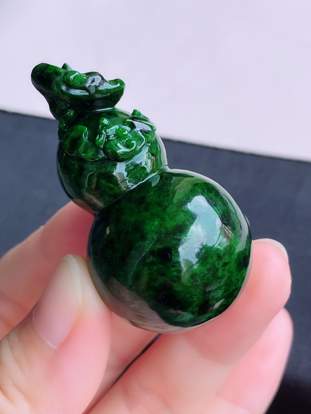 ️，花绿大葫芦，饱满大气，尺寸52.3/29/自然光实拍