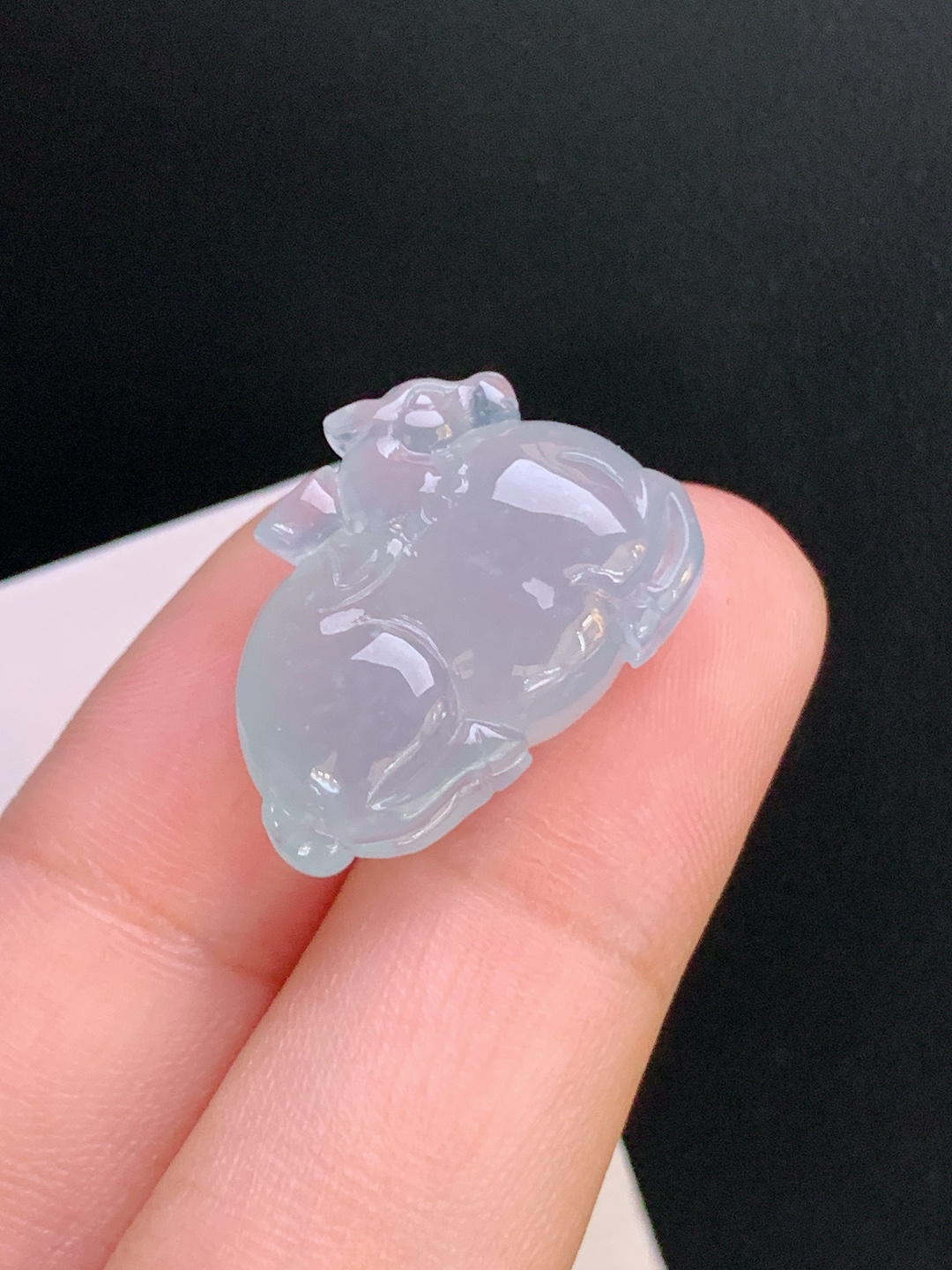 ️ 冰种马上有钱，胶感十足，雕工灵动，马到成功，裸石17.1-22.6-9.3 080916