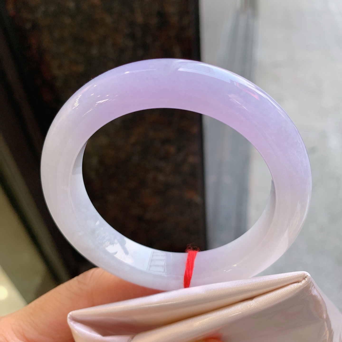 正圈粉紫 无裂 尺寸：55.5/11.8/10 清新
