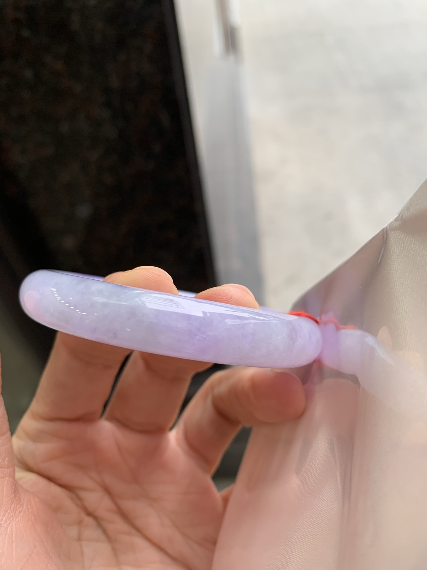 圆条满紫 微细纹 尺寸：52/11.2 色浓