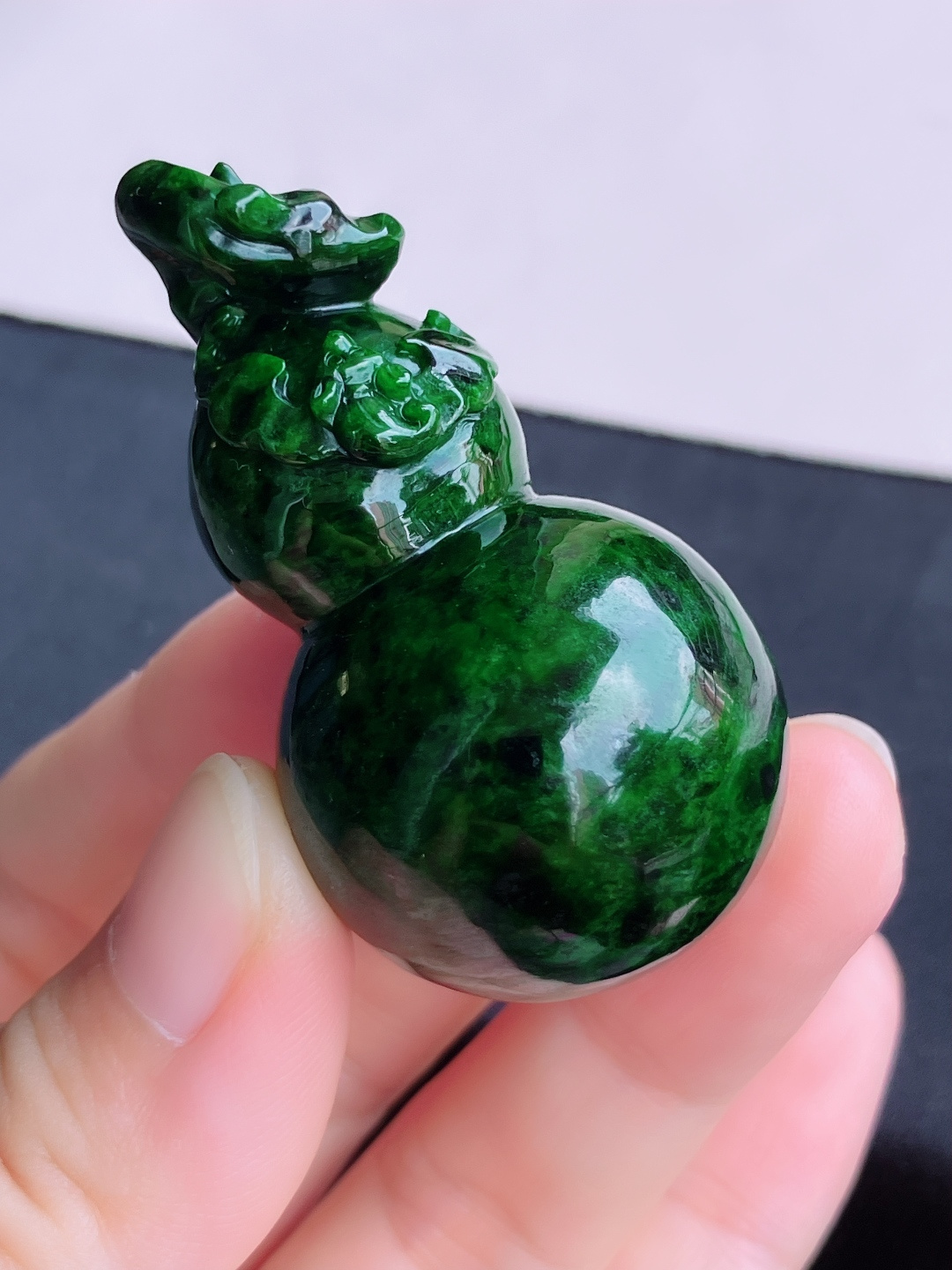 ️，花绿大葫芦，饱满大气，尺寸52.3/29/自然光实拍