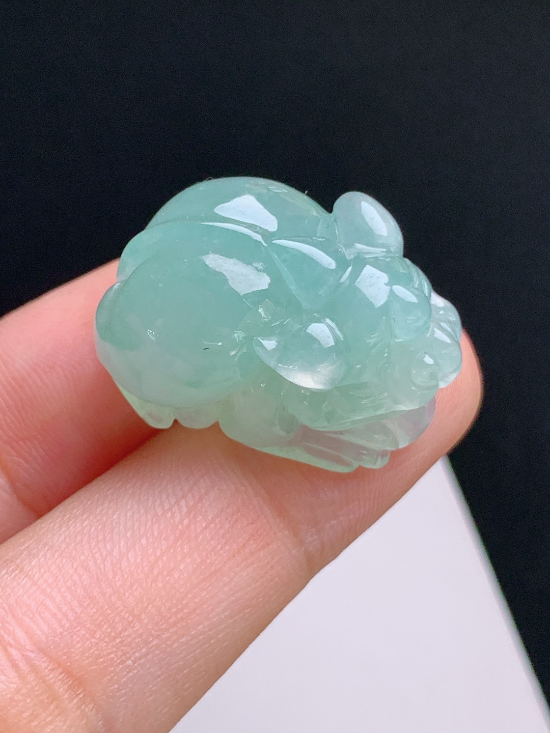 ️ 冰晴貔貅，胶感起光，雕工生动，招财纳福 裸石23.7-17.5-13.7 530917