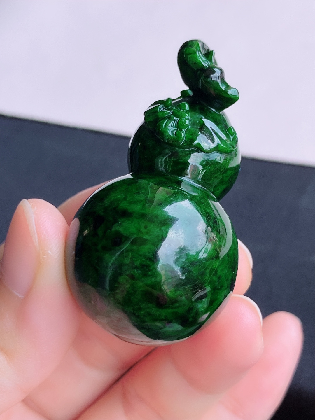️，花绿大葫芦，饱满大气，尺寸52.3/29/自然光实拍