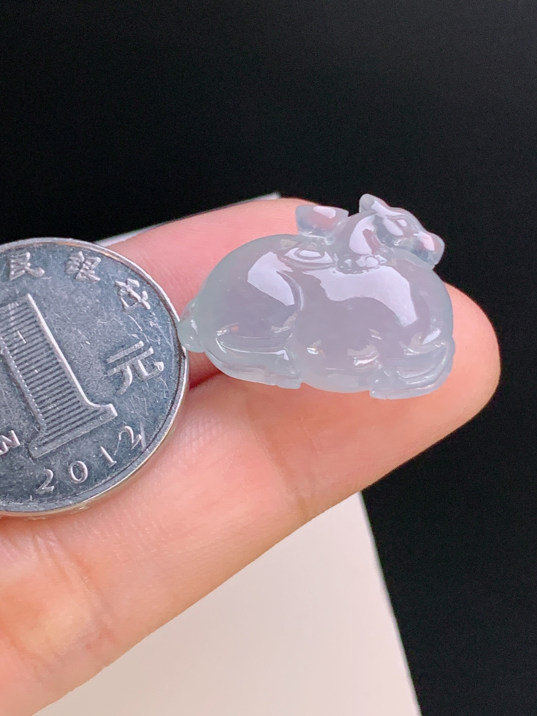 ️ 冰种马上有钱，胶感十足，雕工灵动，马到成功，裸石17.1-22.6-9.3 080916