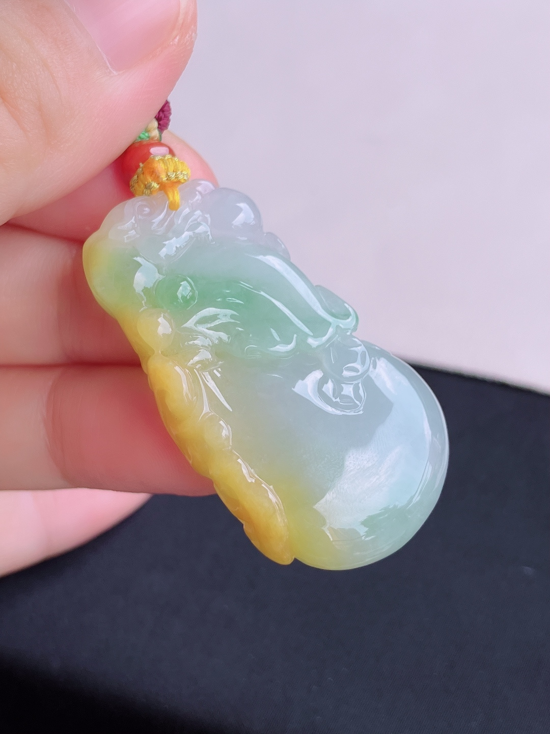 ️，三彩代代有福，特色，尺寸45.6/24.6/9.8/自然光实拍
