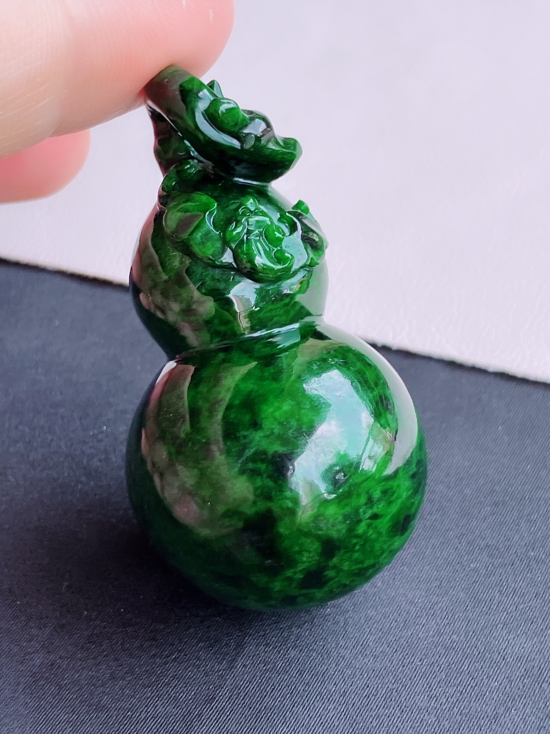 ️，花绿大葫芦，饱满大气，尺寸52.3/29/自然光实拍