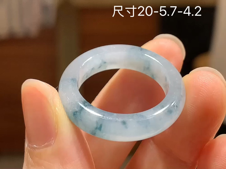 ️ 冰飘花戒圈 无裂，尺寸，20-5.7-4.2