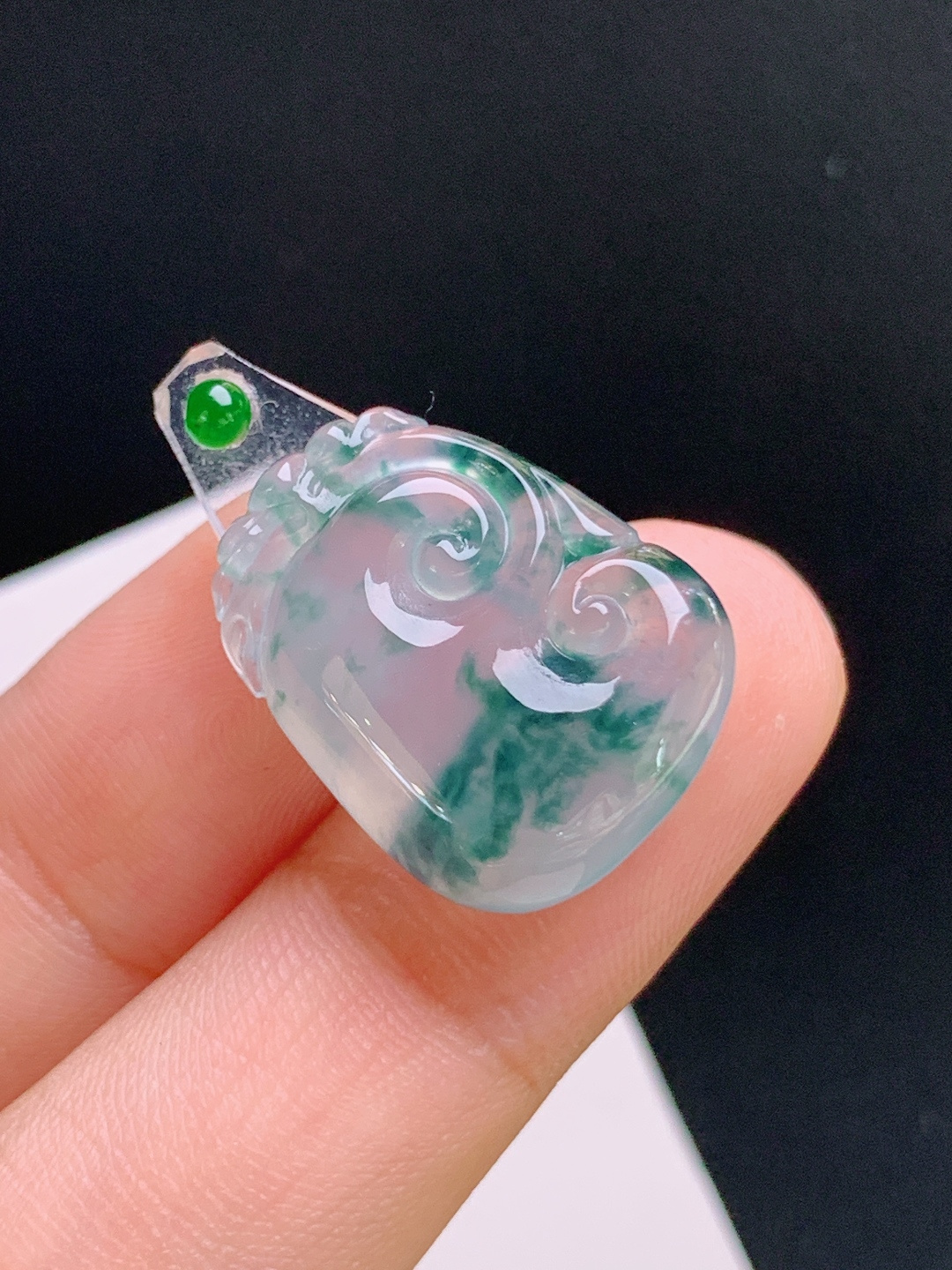 ️ 冰种飘花如意裸石，种水通透，飘花灵动，吉祥顺遂 裸石20.7-16.1-3.9 13