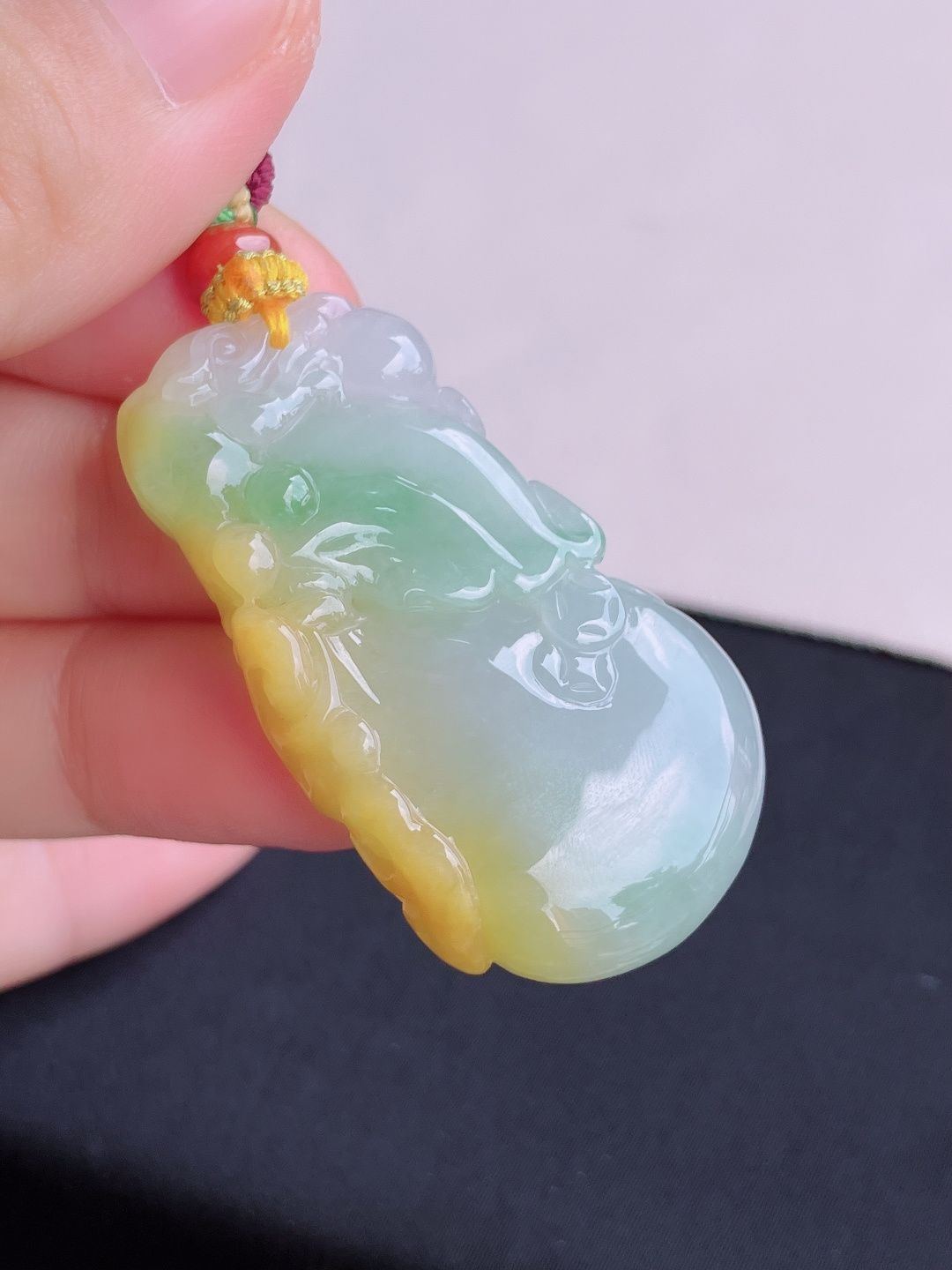 ️，三彩代代有福，特色，尺寸45.6/24.6/9.8/自然光实拍