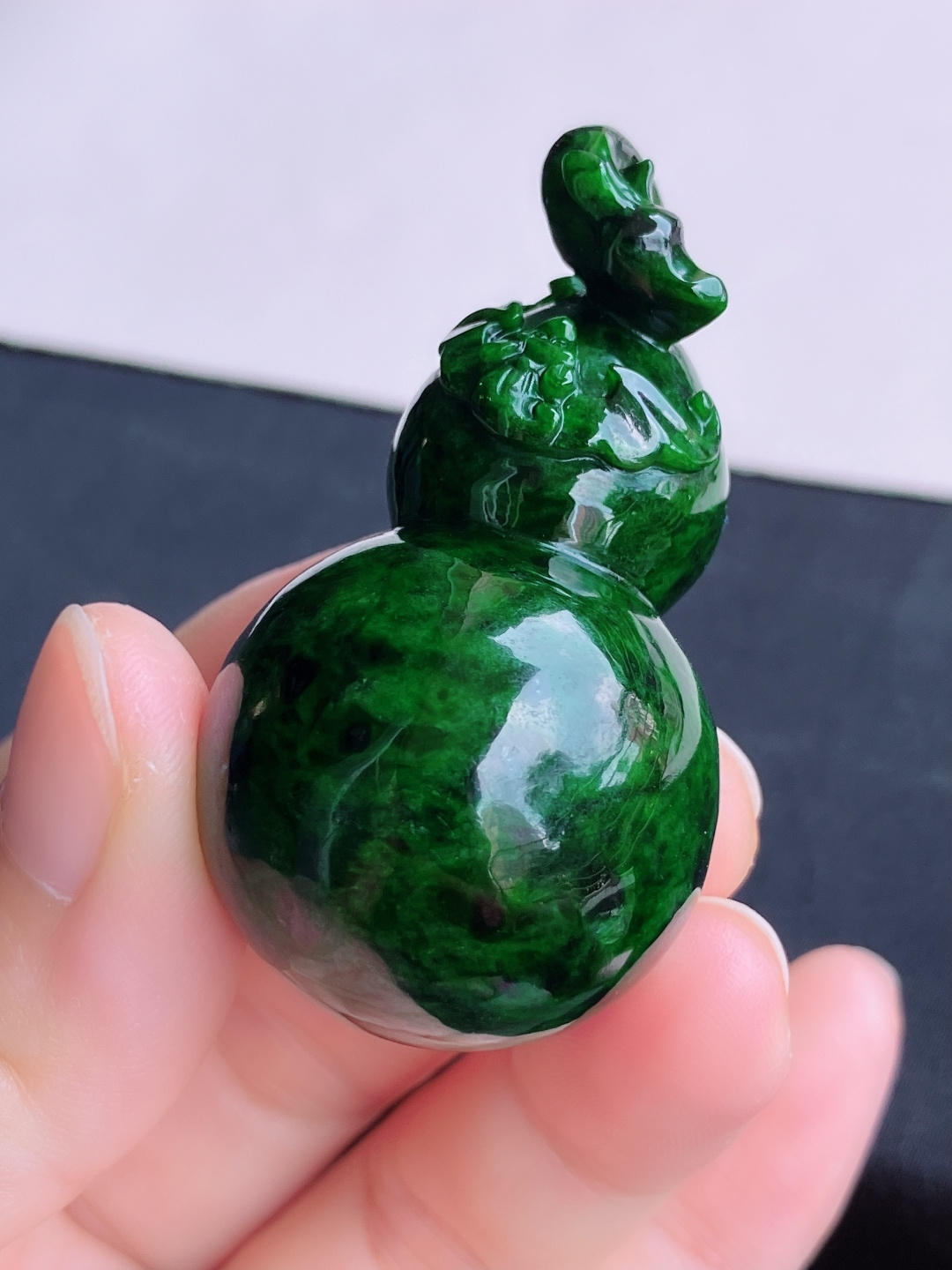 ️，花绿大葫芦，饱满大气，尺寸52.3/29/自然光实拍