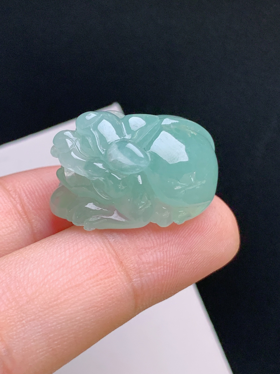 ️ 冰晴貔貅，胶感起光，雕工生动，招财纳福 裸石23.7-17.5-13.7 530917