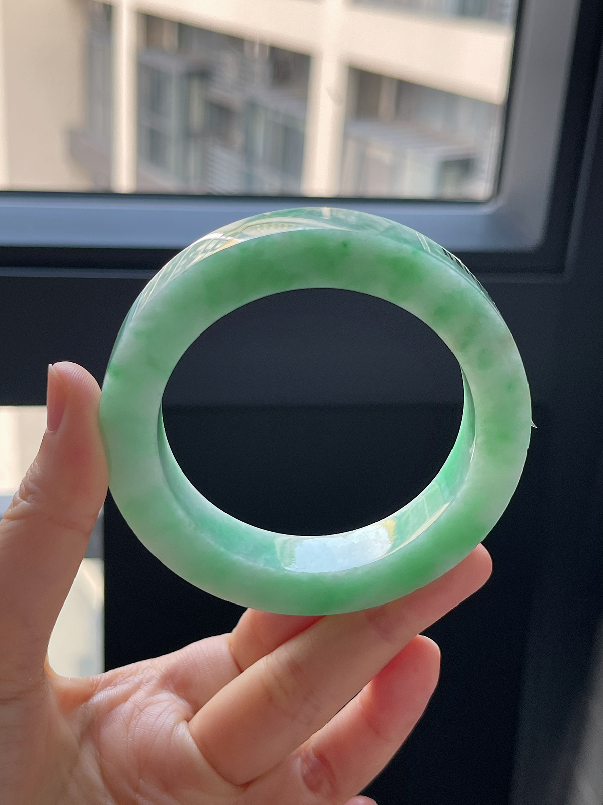翡翠镯饼，⭕️正圈最大做58，最小做55