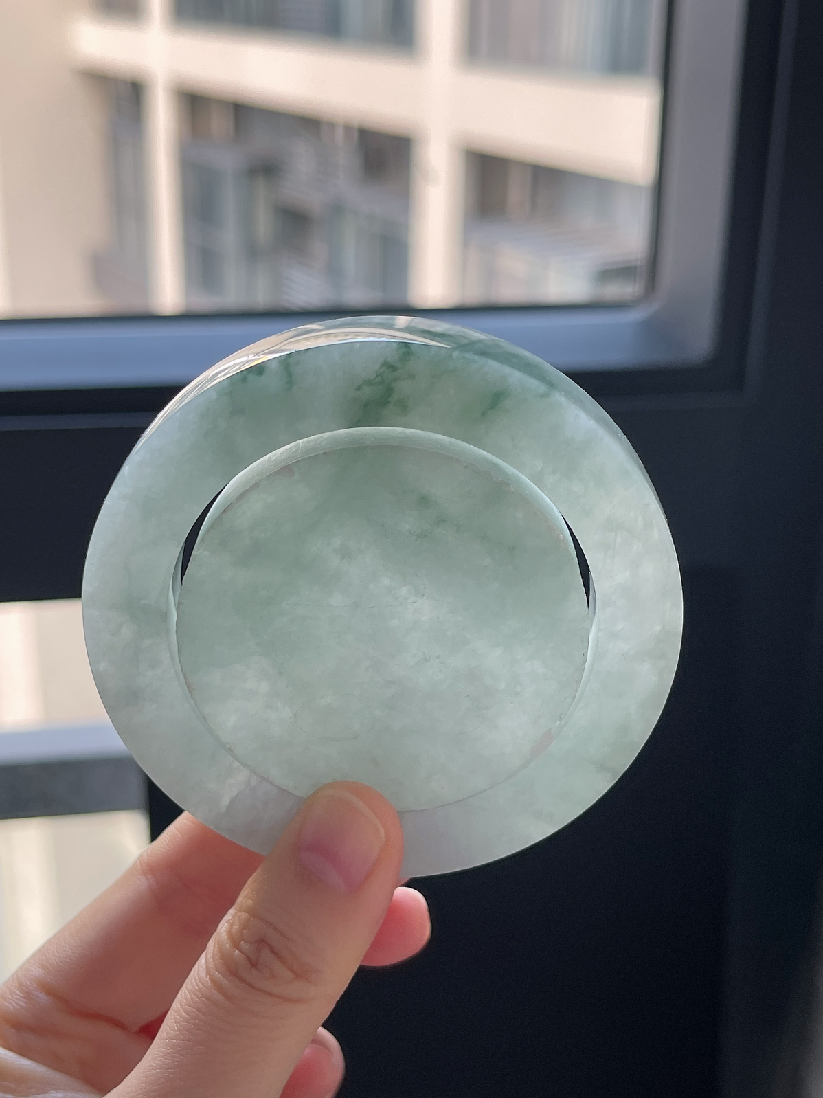 翡翠镯饼，⭕️正圈最大做58，最小做53