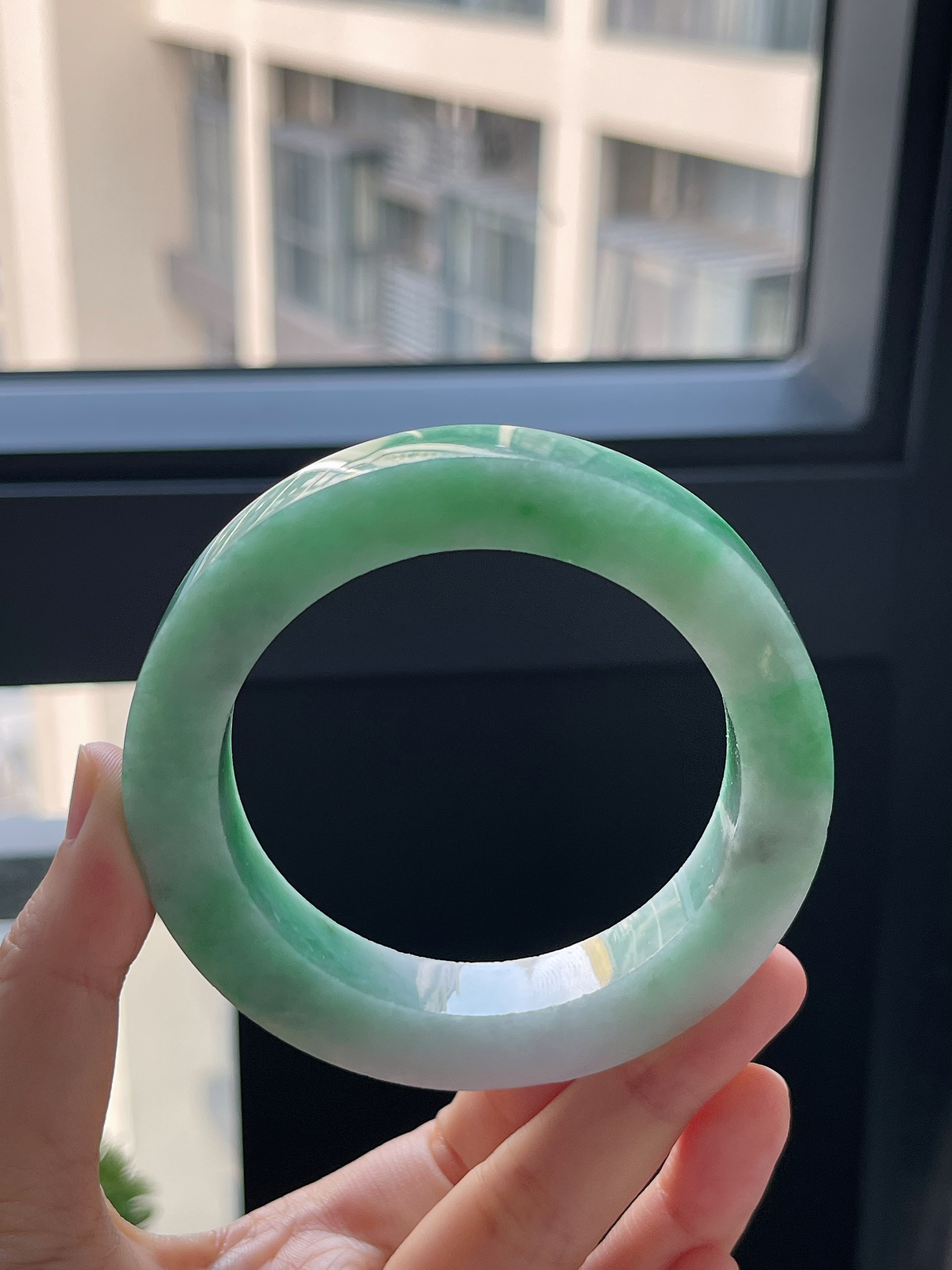 翡翠镯饼，⭕️正圈最大做64，最小做59.2