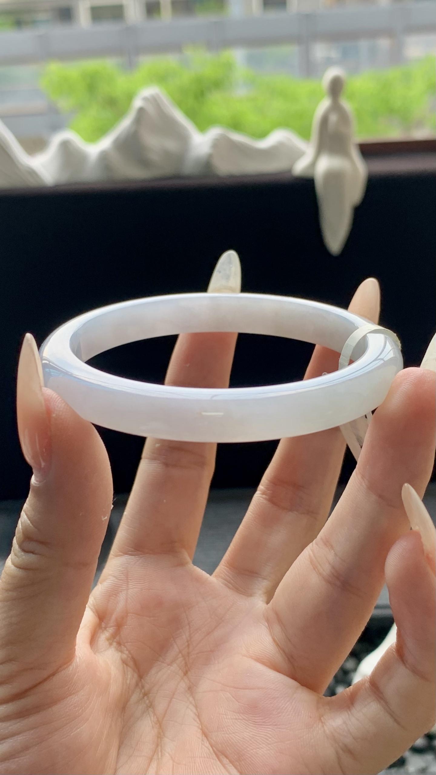冰晴美人条正圈手镯成品 HYY-7570 尺寸：56-8.5-8