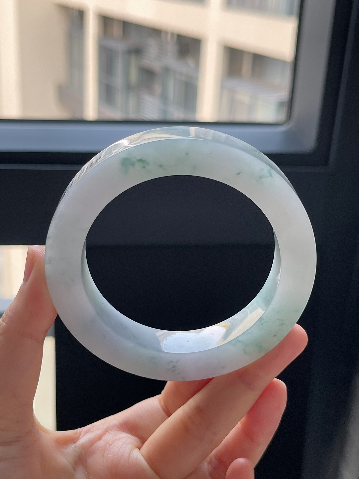 翡翠镯饼，⭕️正圈最大做63，最小做58.5