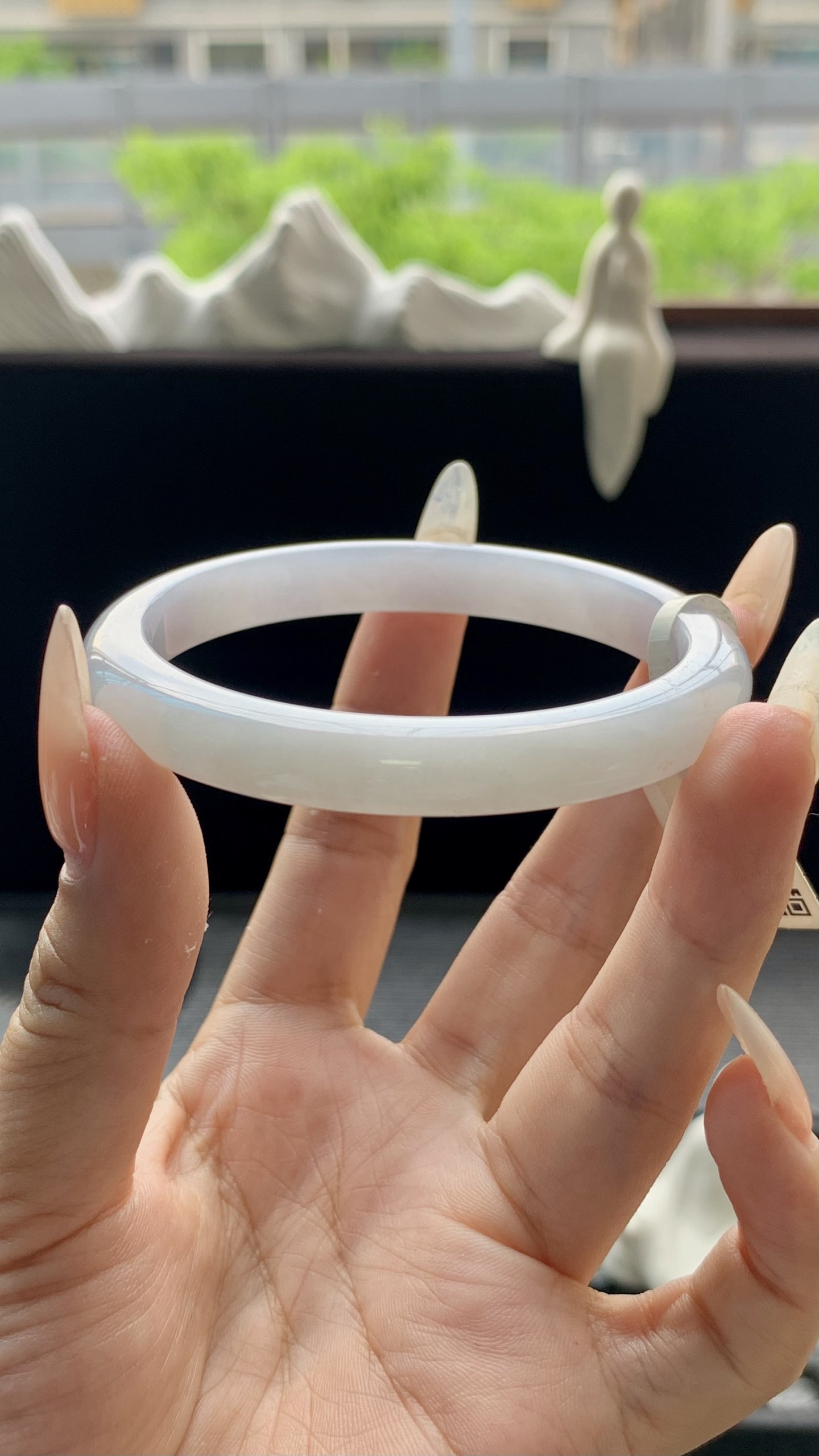 冰晴美人条正圈手镯成品 HYY-7570 尺寸：56-8.5-8