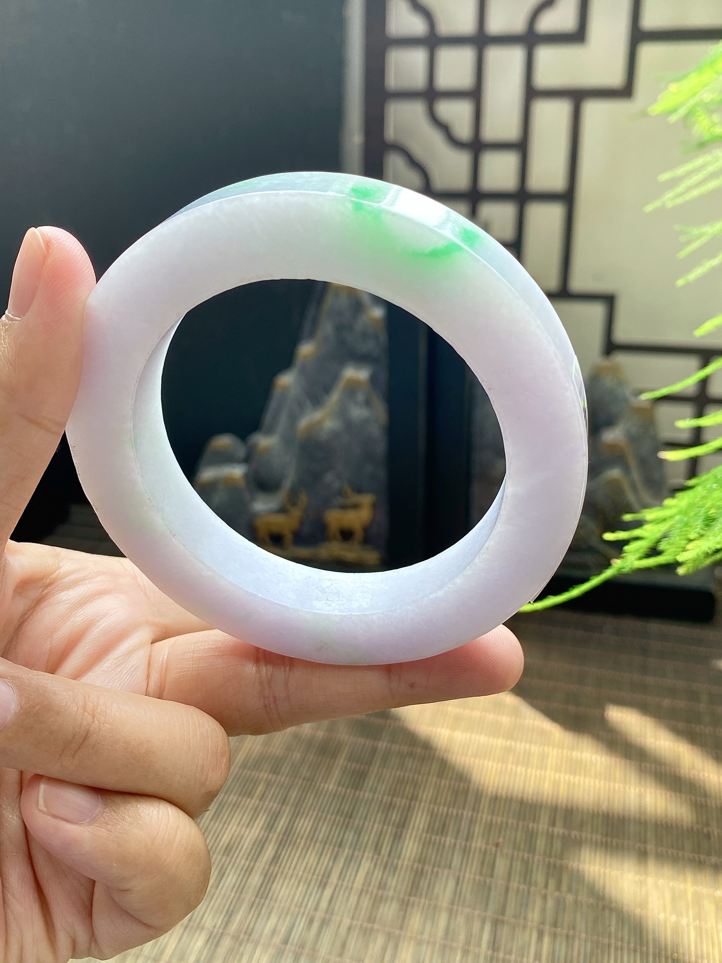 春彩手镯胚 尺寸58-80-12 编号JF733