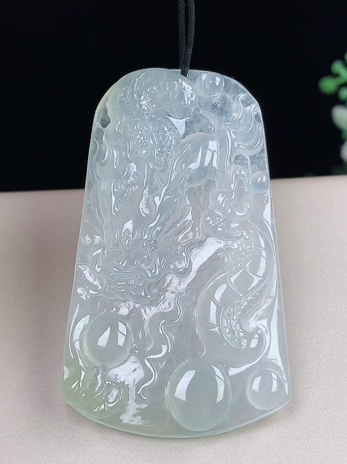 冰种龙/凤，无裂，尺寸51.2-29.5-4.8mm，j20hey