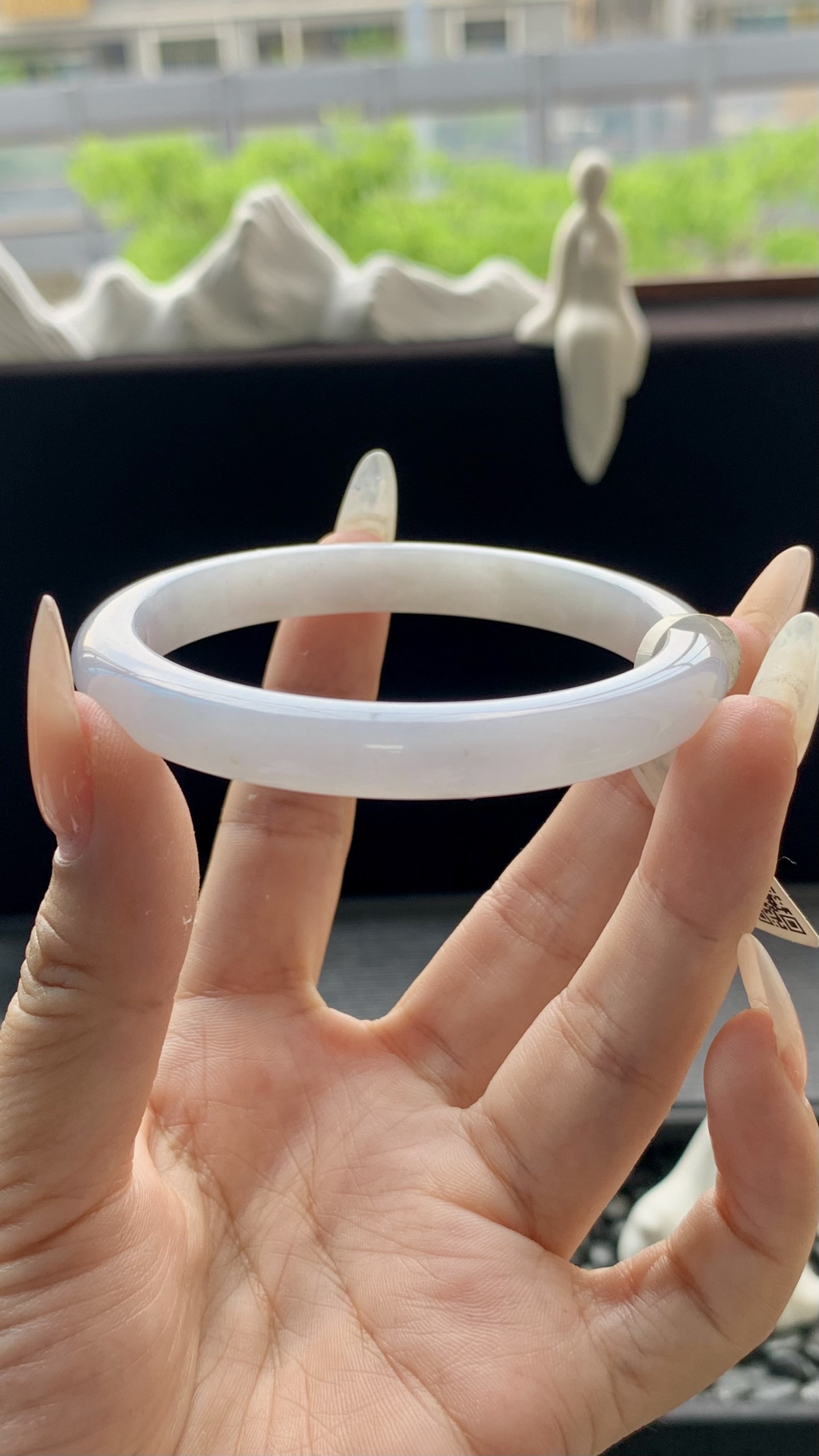 冰晴美人条正圈手镯成品 HYY-7570 尺寸：56-8.5-8
