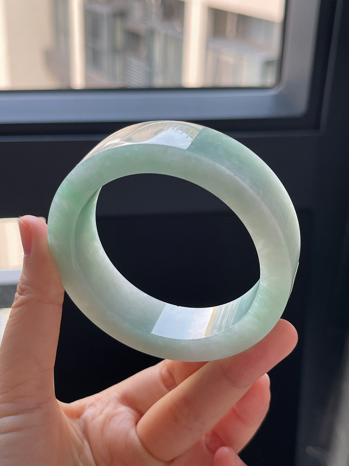 翡翠镯饼，⭕️正圈最大做57，最小做55.6