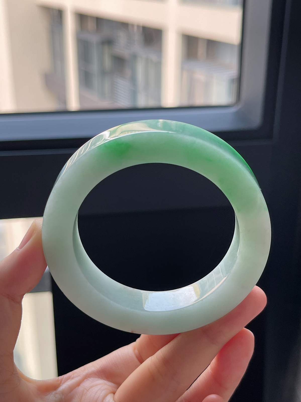 翡翠镯饼，⭕️正圈最大做58，最小做54.5