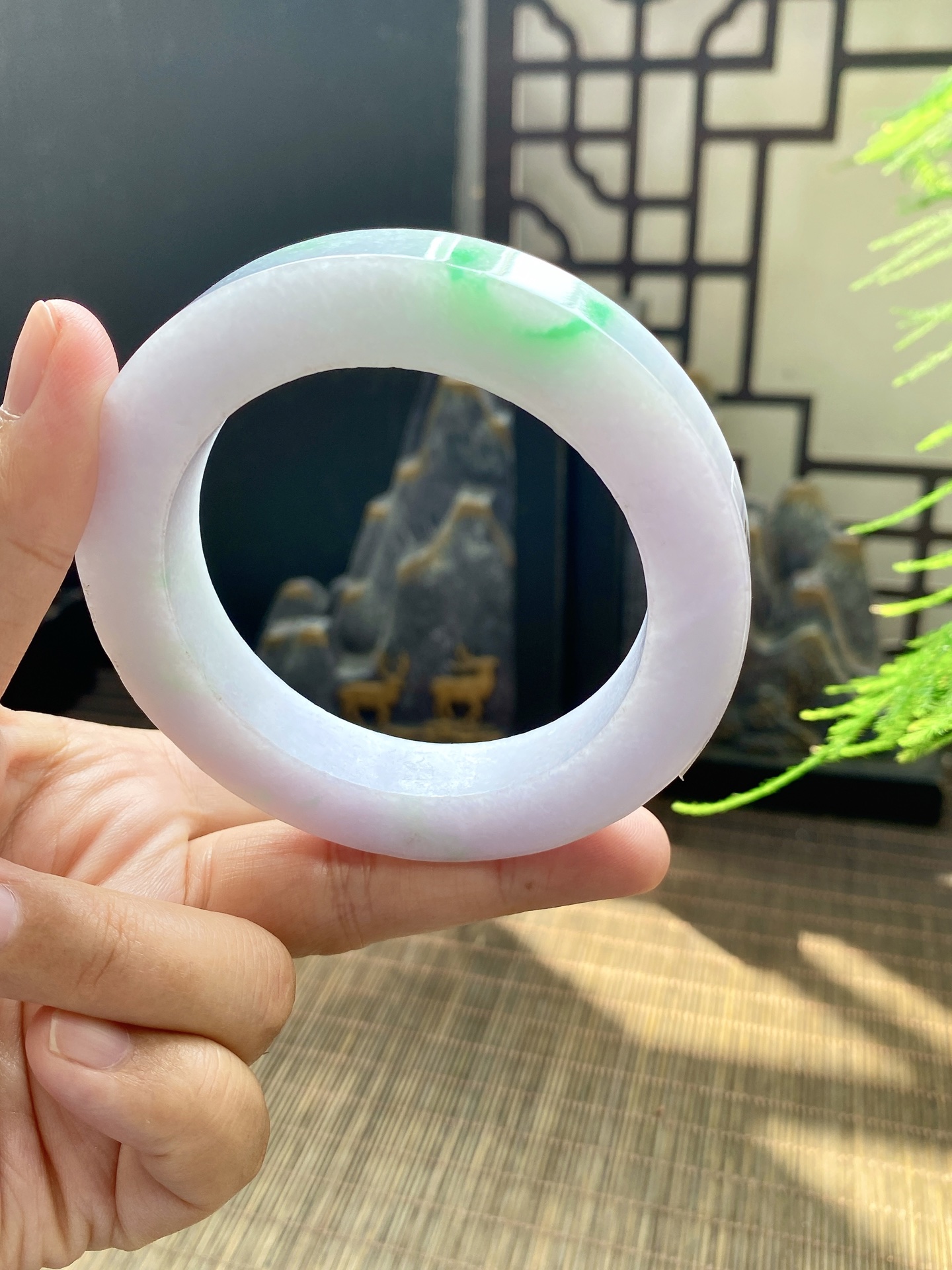 春彩手镯胚 尺寸58-80-12 编号JF733
