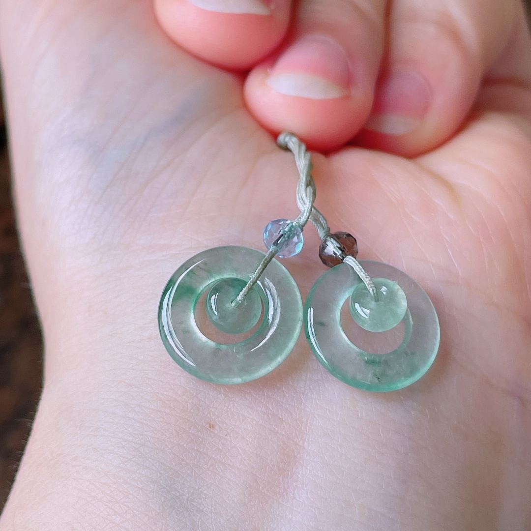️耳坠，老种起光，细底通透，尺寸：14.4/3mm0920