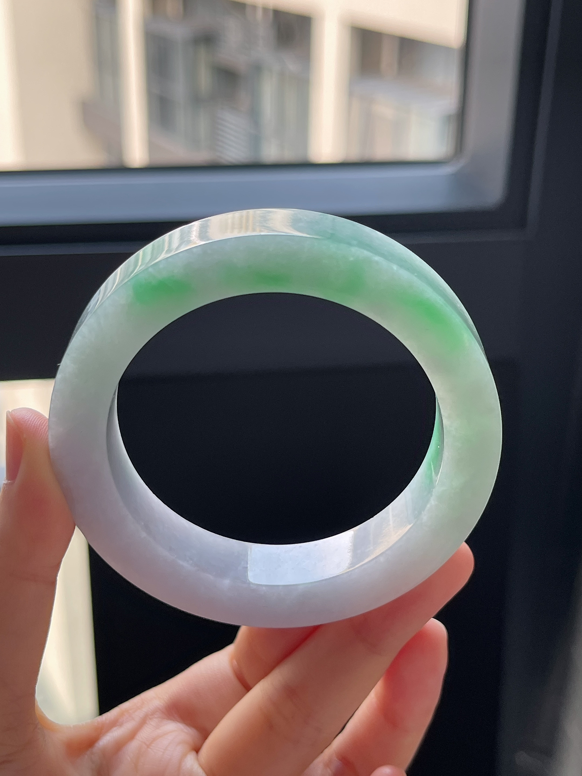 翡翠镯饼，⭕️正圈最大做58，最小做55.3