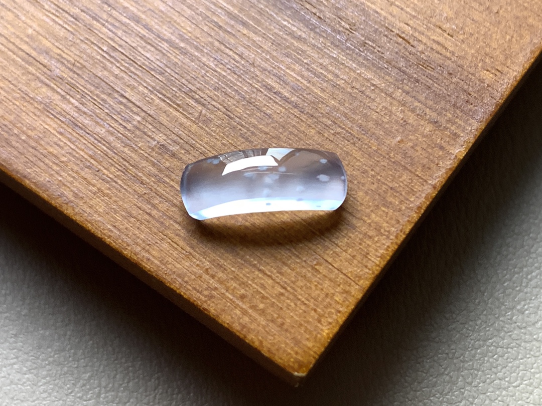 ️ 玻璃种木那马鞍 底子水润冰透，荧润起光，无裂尺寸13.5*4.5*3