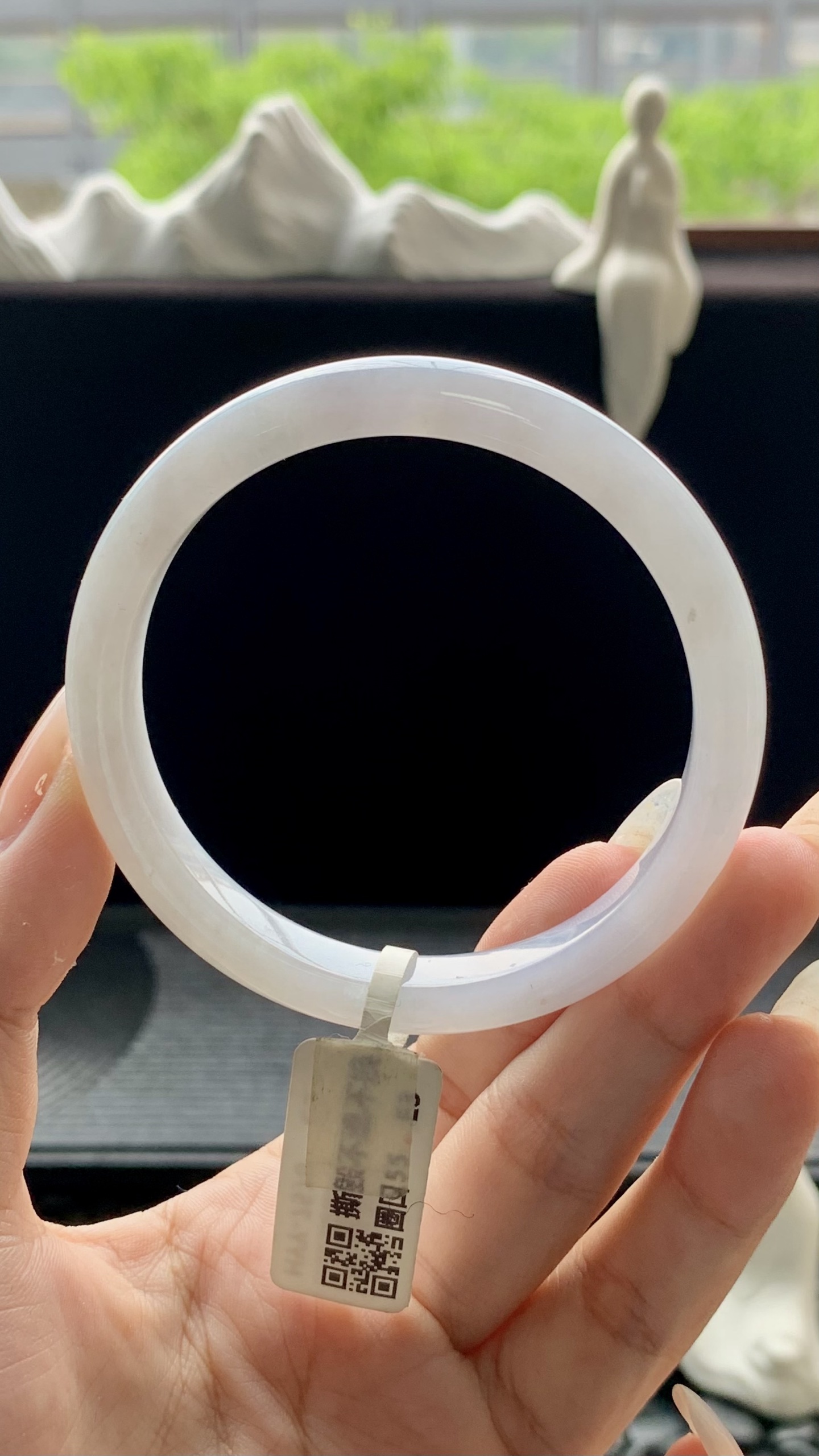 冰晴美人条正圈手镯成品 HYY-7570 尺寸：56-8.5-8