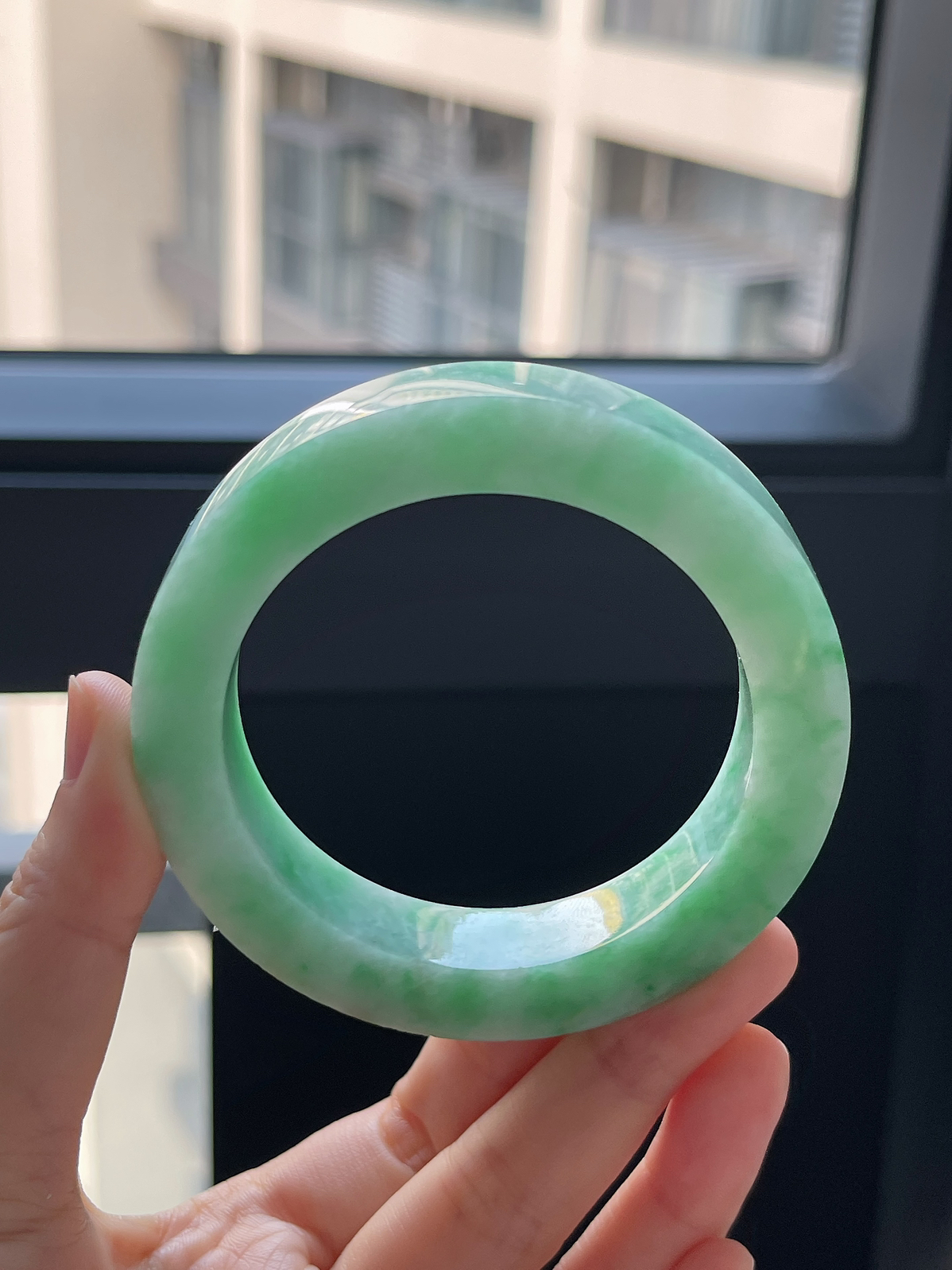 翡翠镯饼，⭕️正圈最大做58，最小做55
