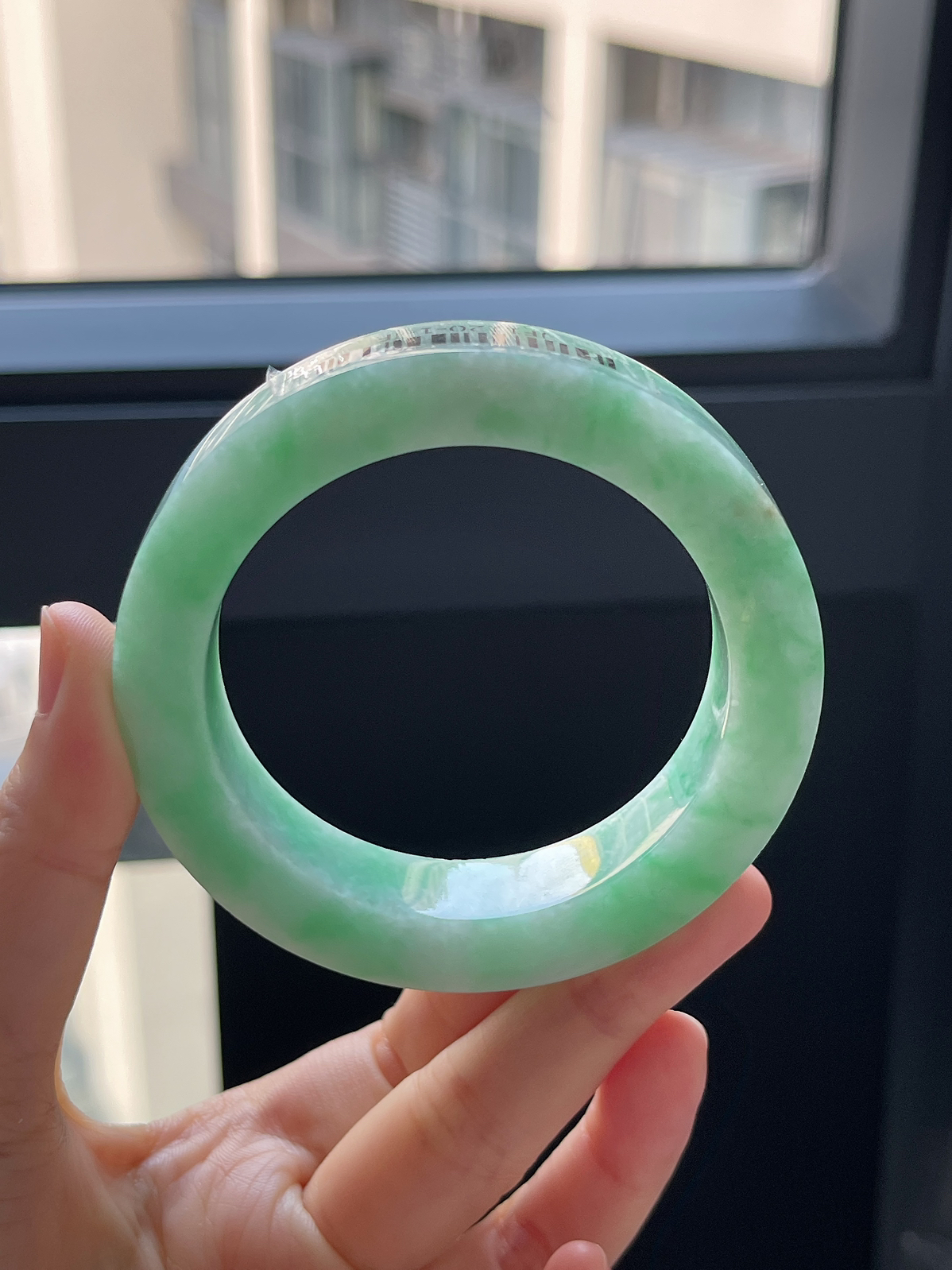 翡翠镯饼，⭕️正圈最大做58，最小做55
